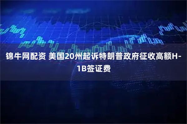 锦牛网配资 美国20州起诉特朗普政府征收高额H-1B签证费